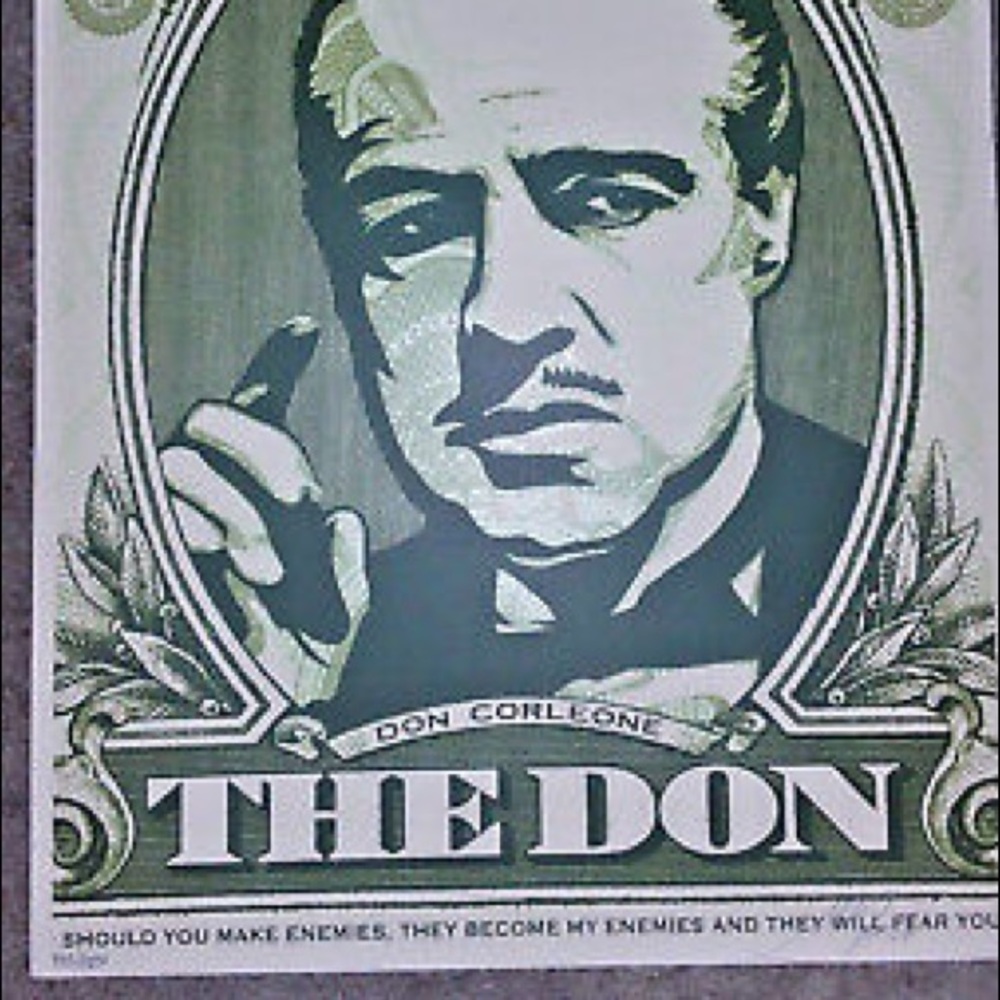 Shepard Fairey IN godfather WE TRUST obey print - Picture 5 of 12